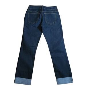 Indigo Rein Cropped Cuffed Darkwash Jeans Denim